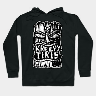 Kreepy Tikis Black and White Logo Hoodie